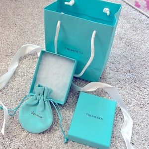 Tiffany & Co. gift bag, box and jewelry bag. Authentic!